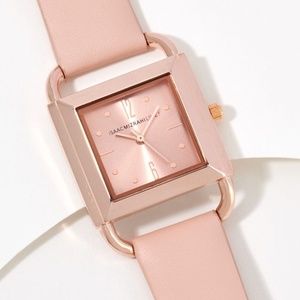 New Designer Pink Watch by Isaac Mizrahi U-Shaped Case comes in Original Box